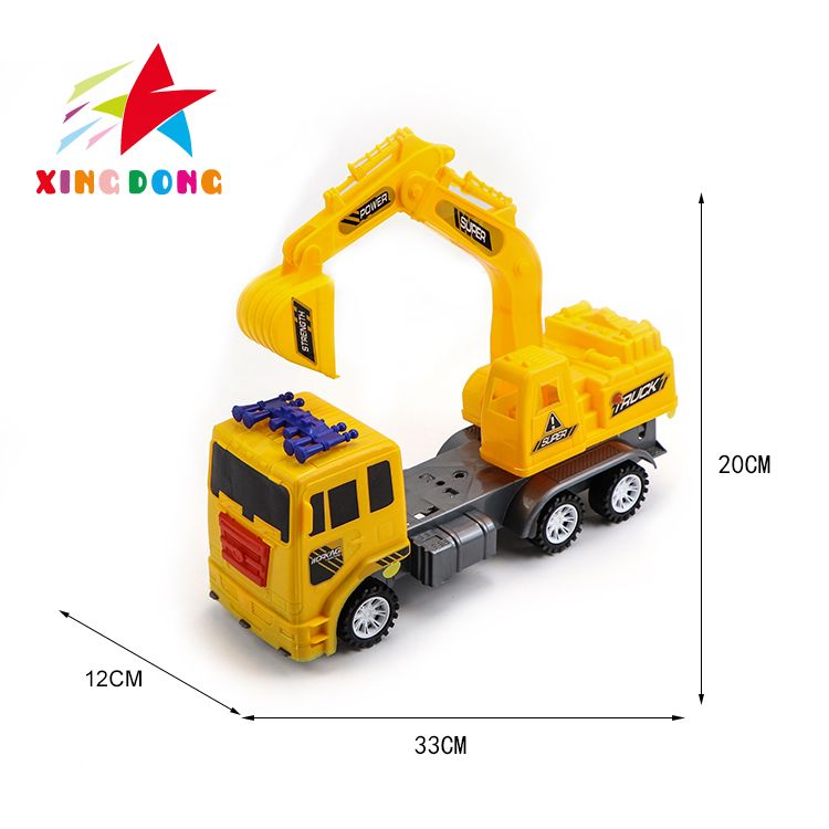 engineering truck car toys plastic construction truck car model excavator toy for kids thumbnail
