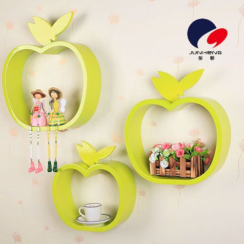 Little Apple Creative Grid Partition Shelf TV Background Wall Decoration Rack 1428 details Picture