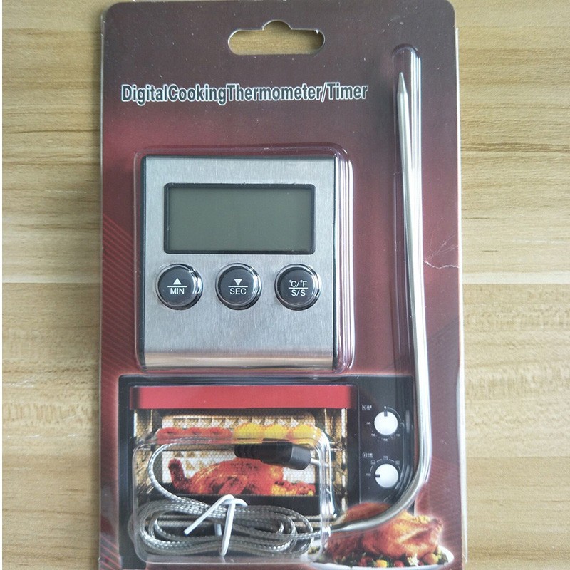 TP700食品数显温度计计时器不锈钢探针烧烤温度计报警功能烘培详情图6
