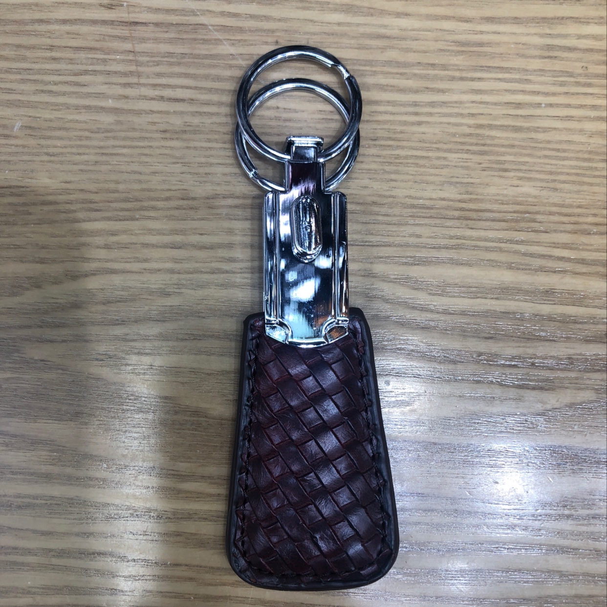 合金PU钥匙扣，钥匙圈可拆卸，皮料可换