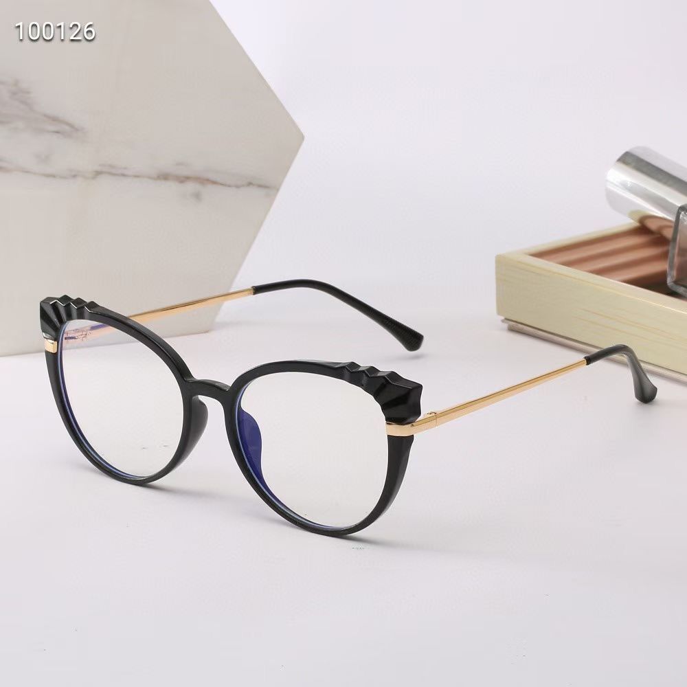 Wholesale of new flat light glasses, Korean version student glasses frame, retro glasses, unisex flat light glasses Specification image