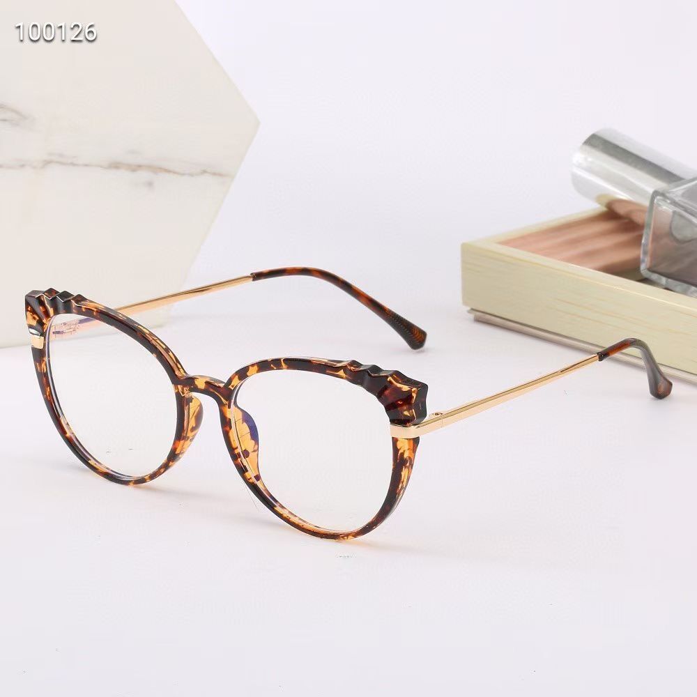 Wholesale of new flat light glasses, Korean version student glasses frame, retro glasses, unisex flat light glasses undefined