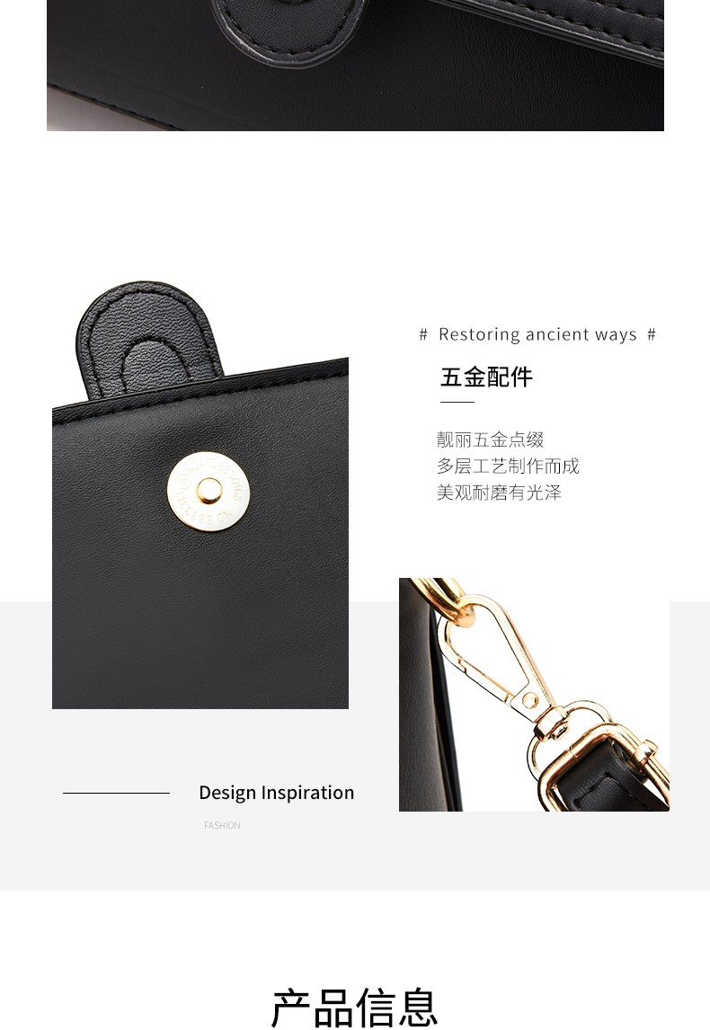 Ladies' small square bags in stock for wholesale. Simple and high-end style, crossbody, stylish, broadband, fashionable and trendy street stall bags. Factory direct sales. Supports live streaming and drop shipping detail image 6