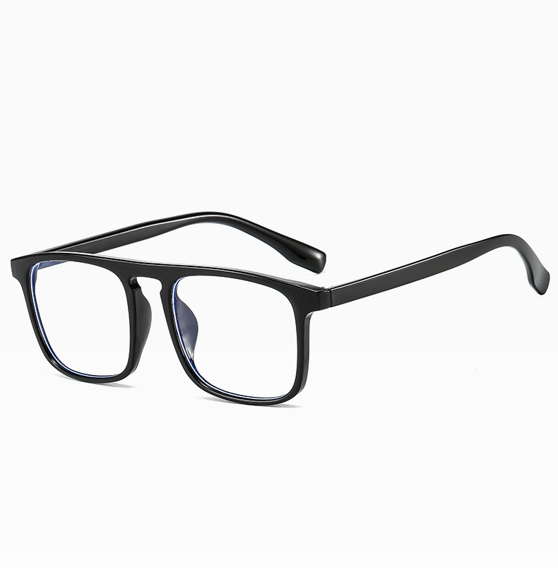 New Korean-style fashionable large-frame transparent flat light glasses for cross-border street photography, the same slimming glasses frame as the popular ones detail image 6