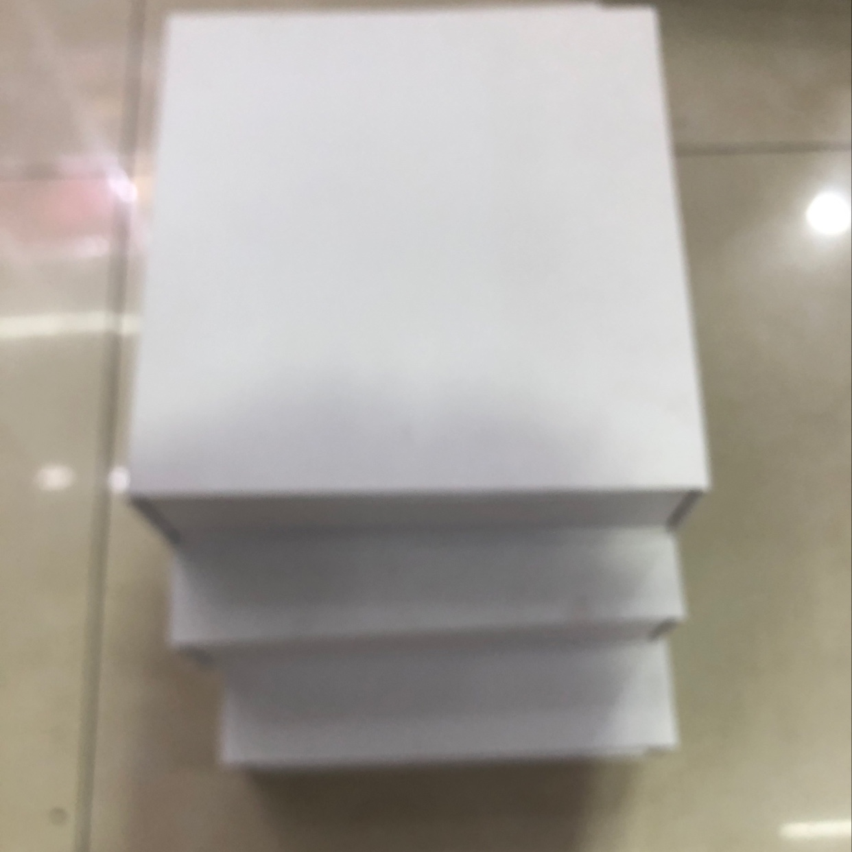 Three-Piece White Paper Box Set