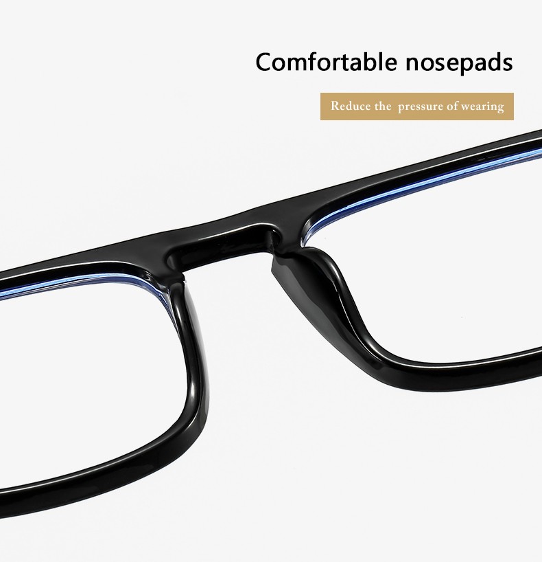 New Korean-style fashionable large-frame transparent flat light glasses for cross-border street photography, the same slimming glasses frame as the popular ones detail image 11