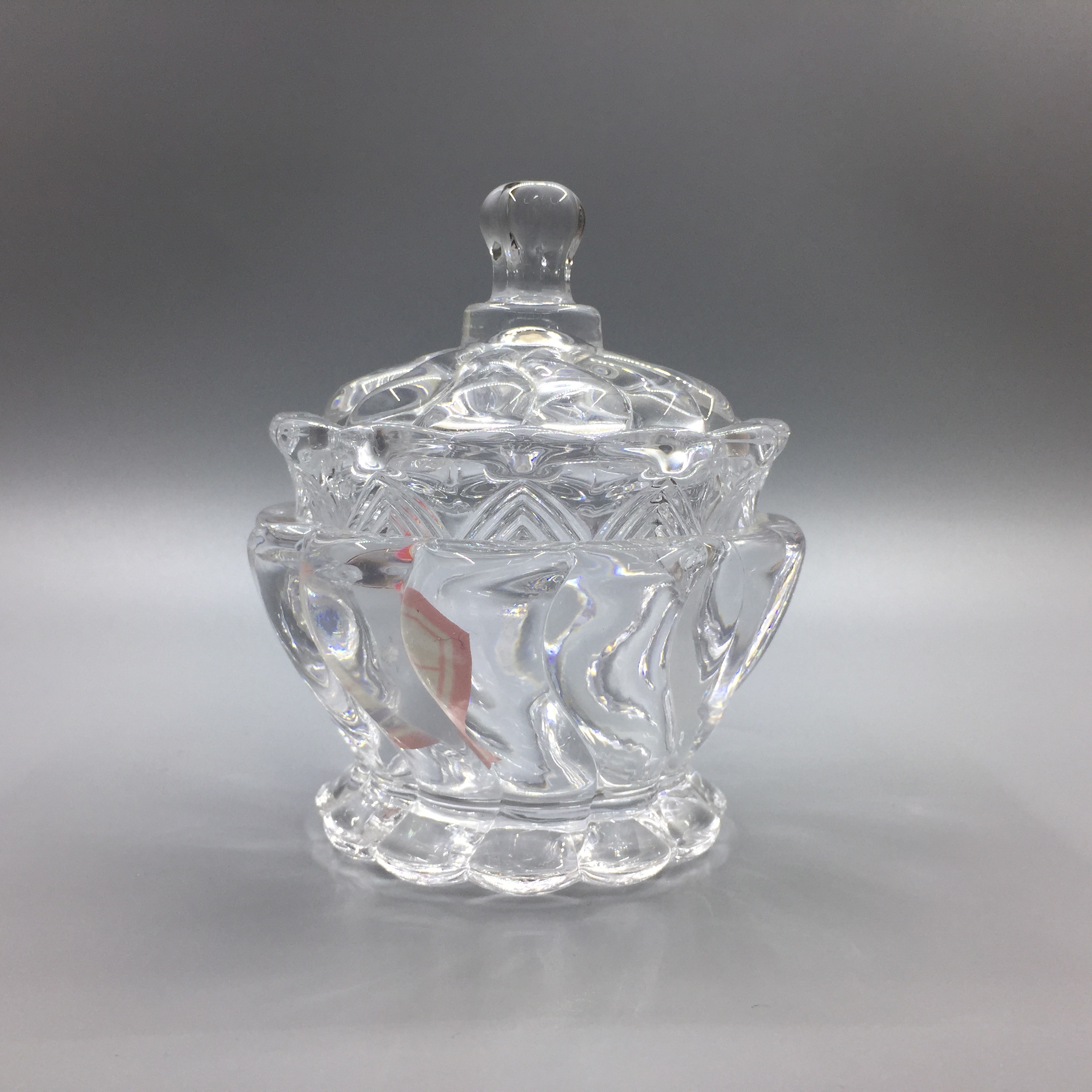 Crystal Glass Sugar Jar Storage Jar Decorated With Transparent Jewelry Box Application Scenario
