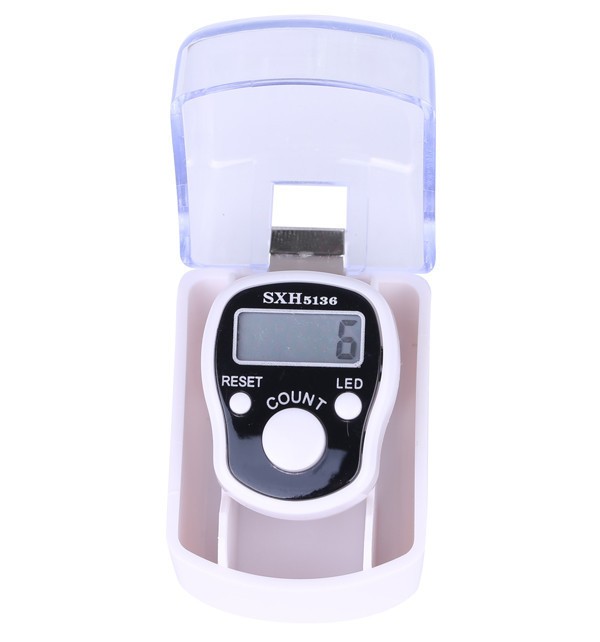 LED灯戒指计数器念佛计数器 盒装 液晶显示屏 手动指环记数器详情图11