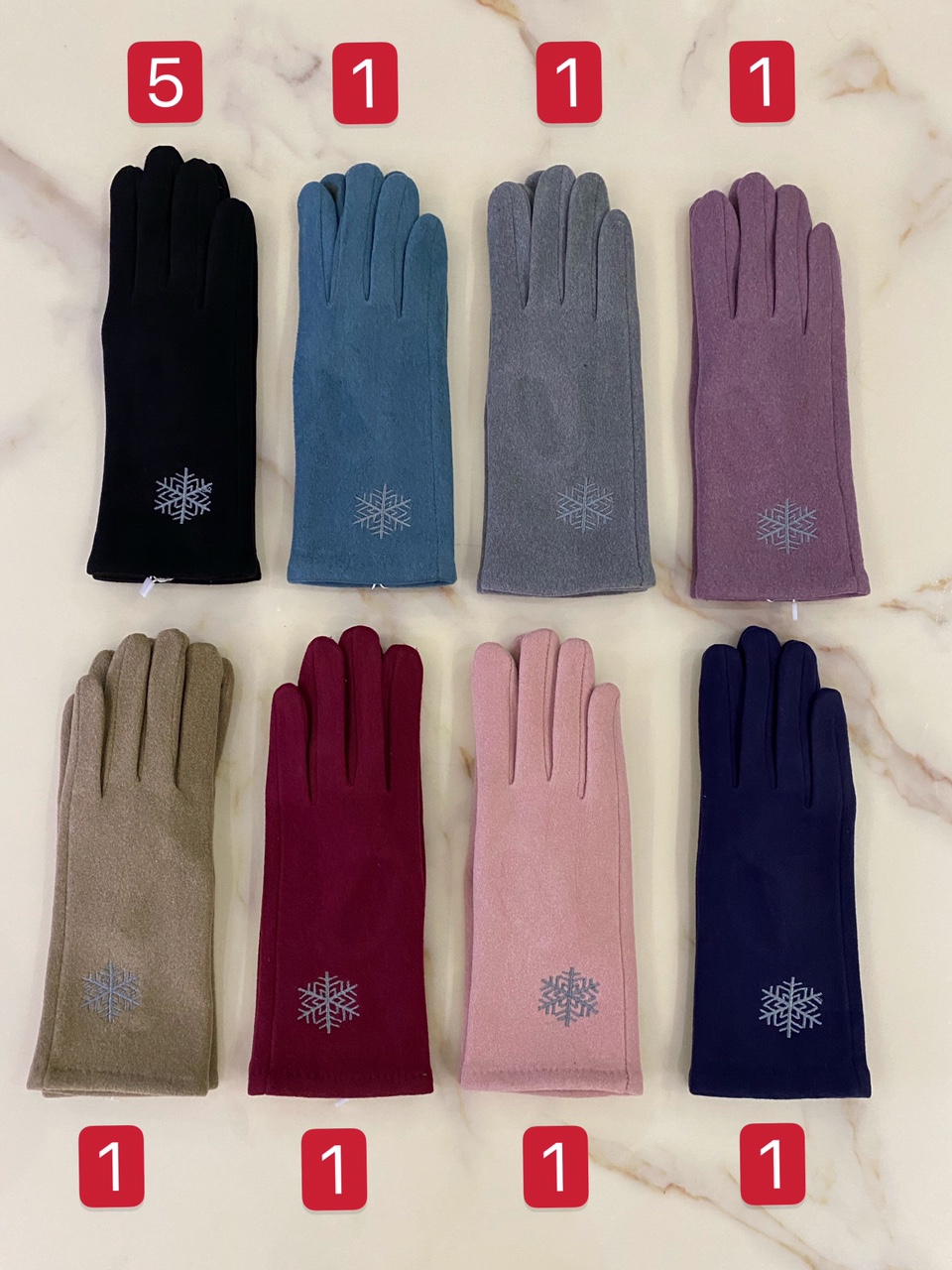 De velvet touch screen mujer guantes de nieve