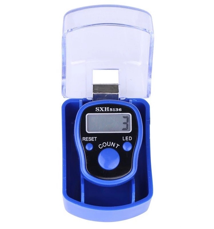 LED灯戒指计数器念佛计数器 盒装 液晶显示屏 手动指环记数器详情图13