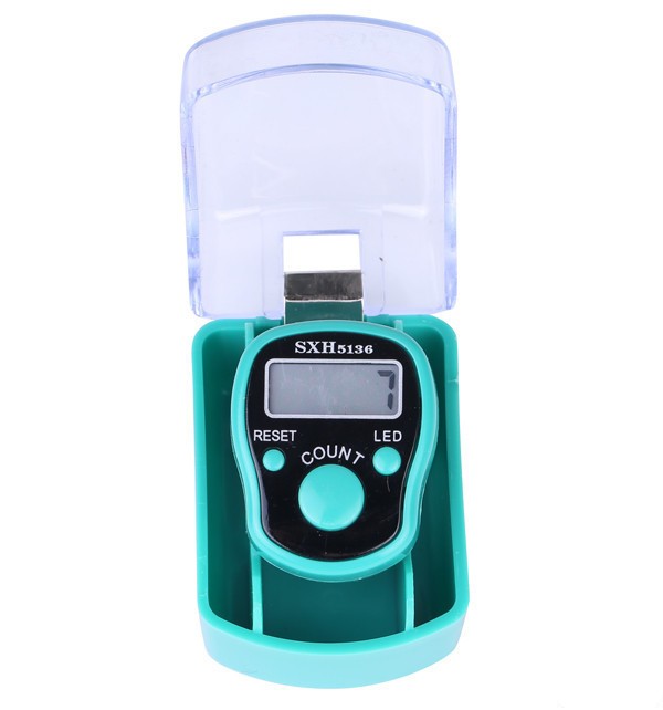 LED灯戒指计数器念佛计数器 盒装 液晶显示屏 手动指环记数器详情图12
