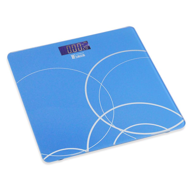 [FF1976-A16993] Tempered glass household body scale, high-precision weight scale with color patterns, electronic body scale
