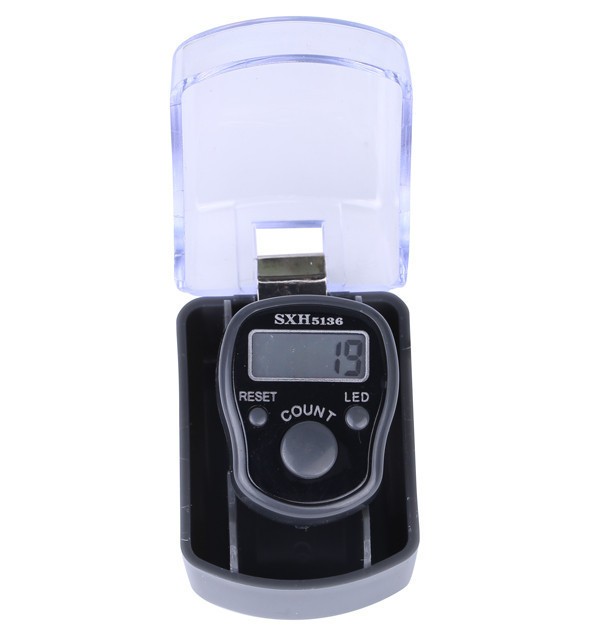 LED灯戒指计数器念佛计数器 盒装 液晶显示屏 手动指环记数器详情图10