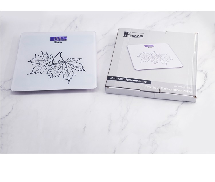 [FF1976-A16994] Tempered glass electronic body scale: Simple, elegant and practical weighing scale detail image 5