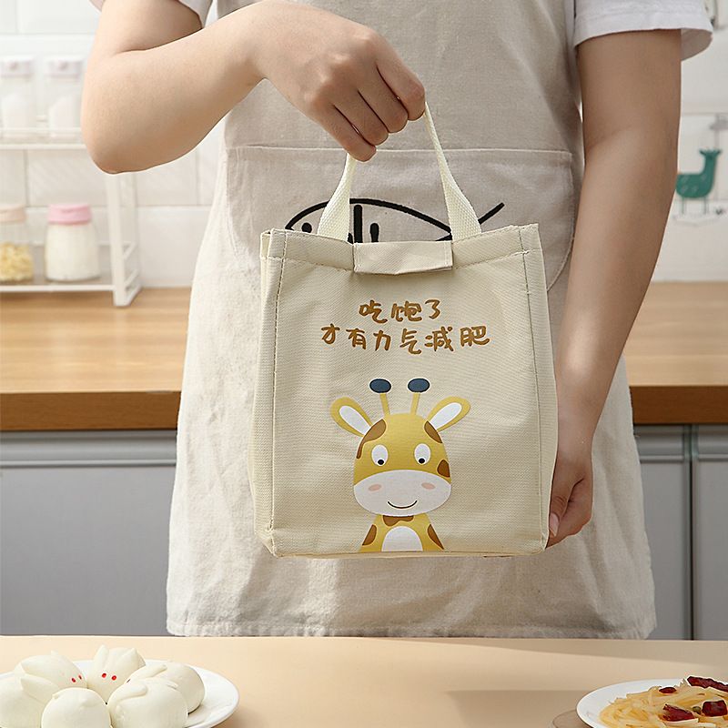 Portable insulated lunch box bag for office workers, large-capacity insulated, thickened and waterproof meal bag details Picture