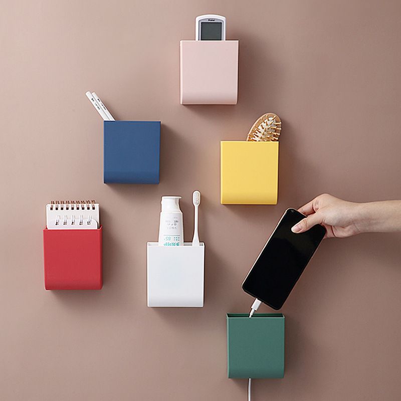 Wall-mounted box, storage rack, TV, mobile phone, keyless, perforated remote control, storage box, wall-mounted rack, air conditioner details Picture