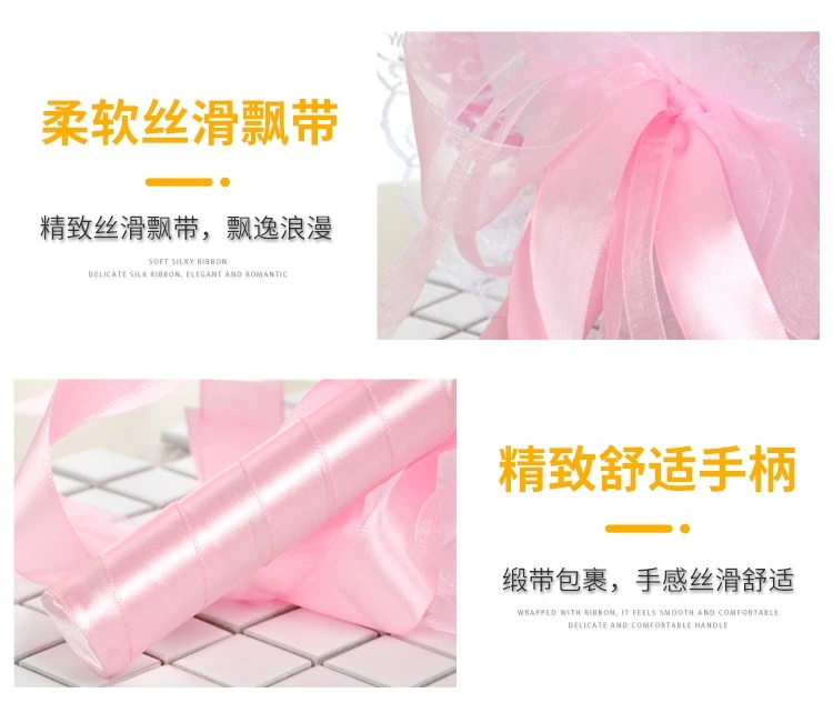 Cross-border European-style bride pe simulation foam hand-held bouquet, wedding bridesmaid handmade lace rose detail image 1