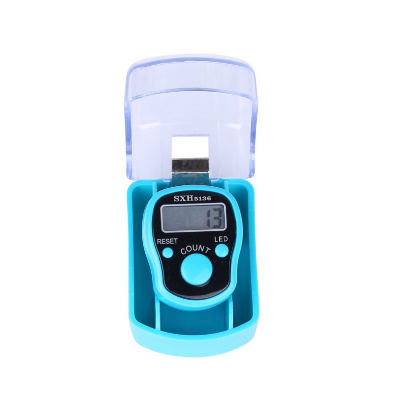 LED灯戒指计数器念佛计数器 盒装 液晶显示屏 手动指环记数器详情图5