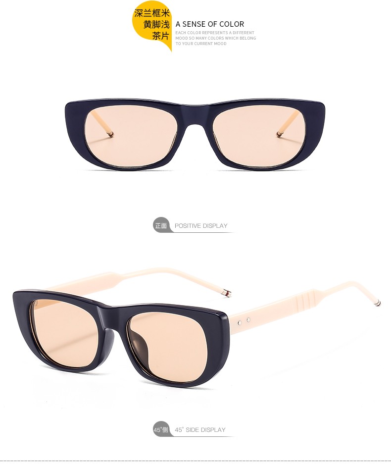 新款欧美时尚方框太阳镜 个性百搭街拍男女墨镜跨境潮流太阳眼镜详情图9
