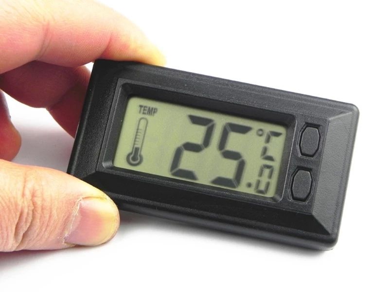 Ultra thin Car Thermometers Simple home thermometers with double-sided Velcro Fahrenheit Conversion function thumbnail