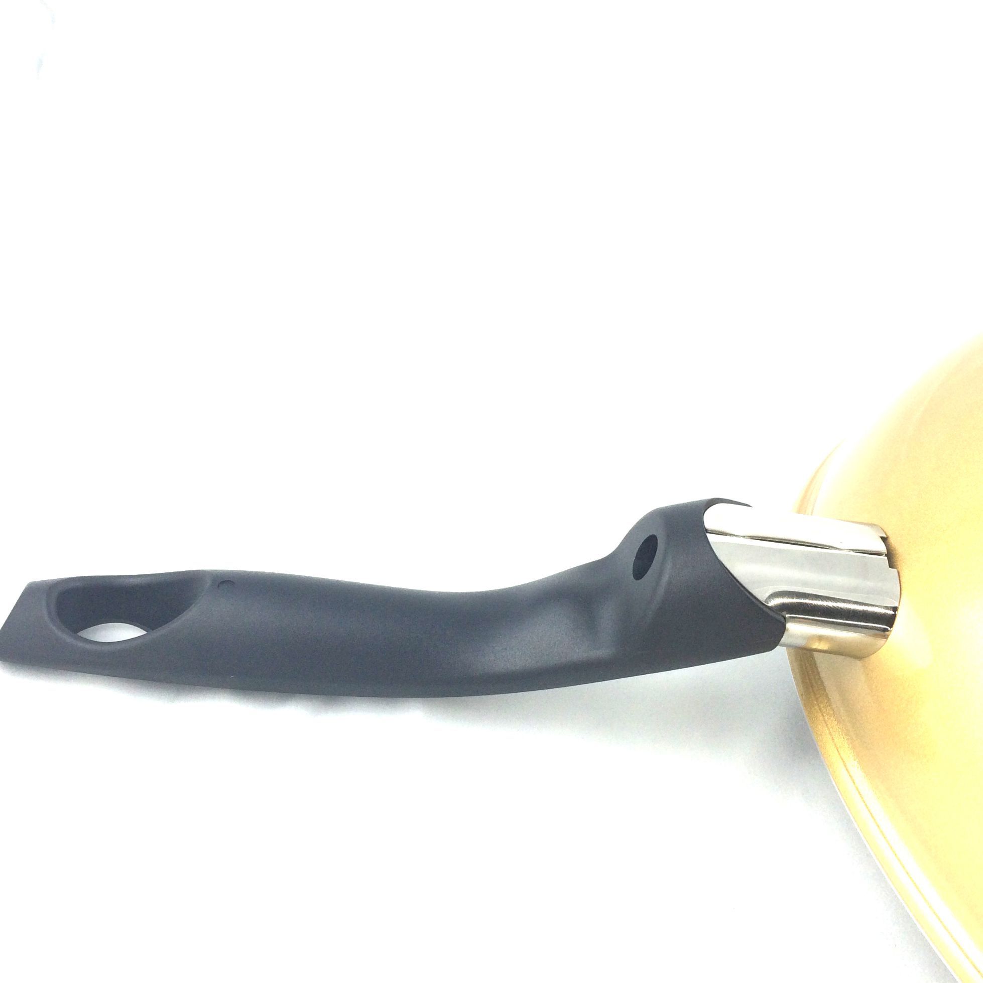 Kitchen Code: Korean imported kitchenware, golden yellow universal non-stick wok, 30cm undefined