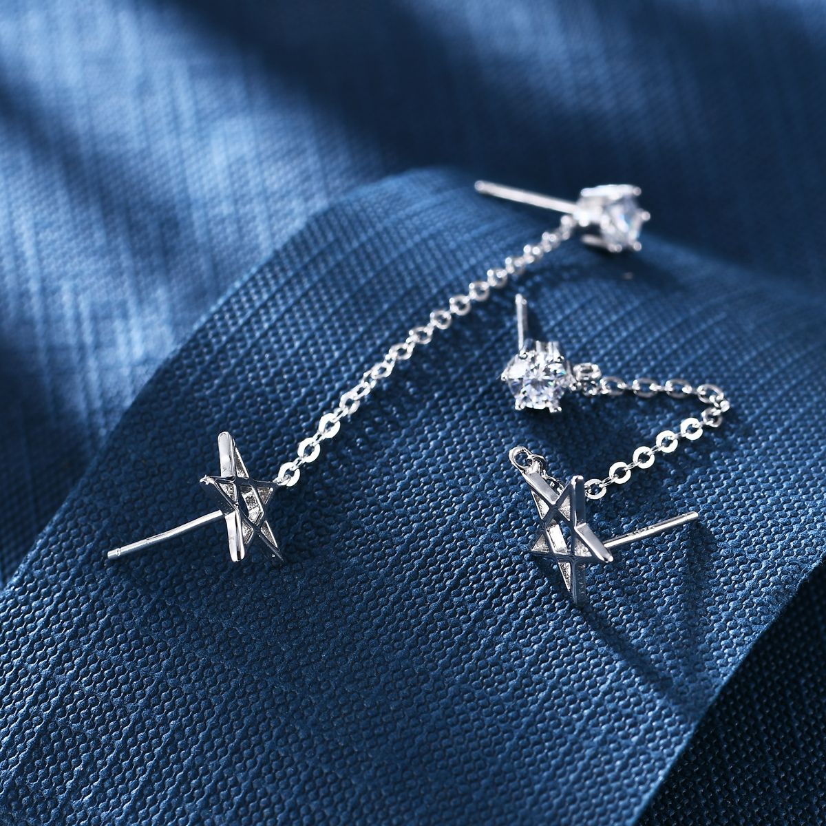 Anton Head Wolf 925 all-silver 0223 earrings, free shipping for orders starting from one piece