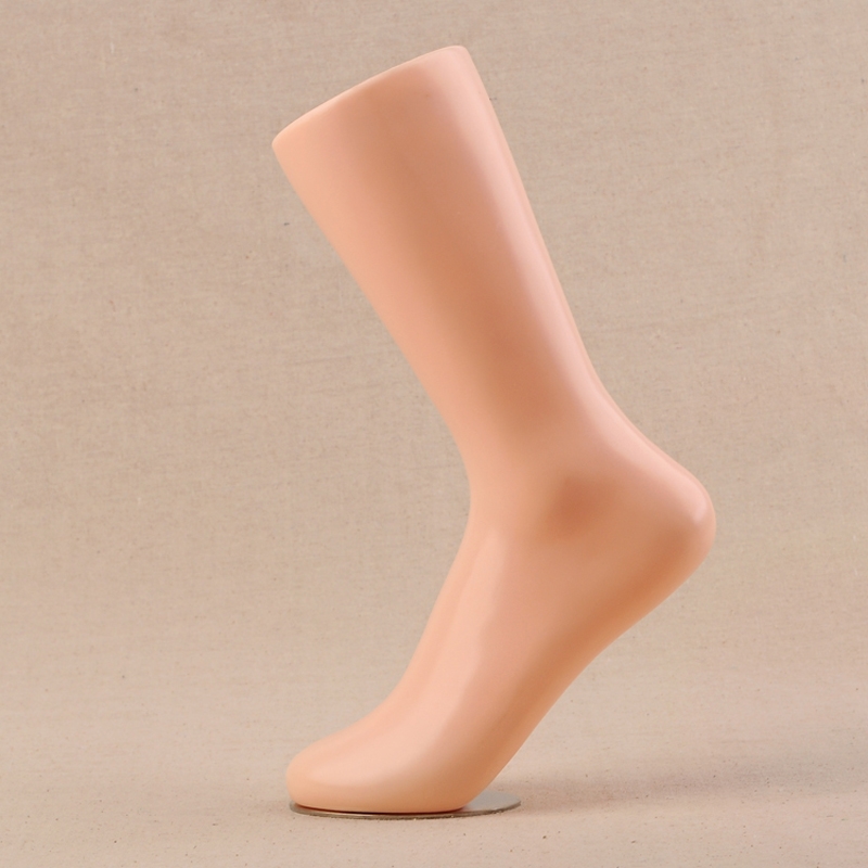 新款男女袜模 无缝脚模鞋模塑料 加厚磁铁婴儿 儿童脚模袜模腿详情图5