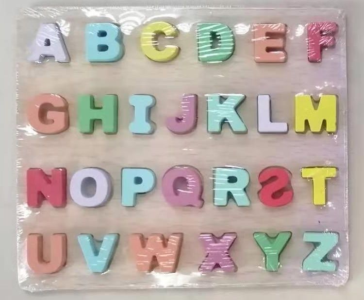 Children's English number mother puzzle building blocks for boys and girls, early education and intelligence children's assembly toys for 1-2-3 years old details Picture