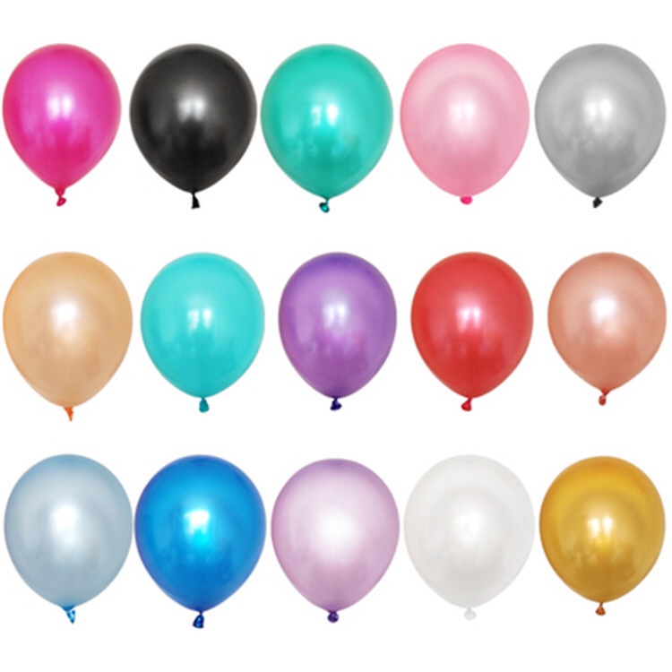A pack of 100 12-inch pearlescent balloon party balloon venue decorations details Picture