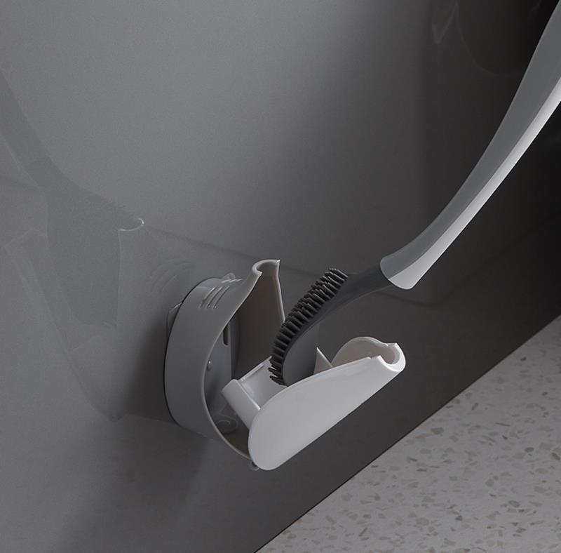 Wall-mounted toilet brush without dead end household toilet brush set cleaning artifact go to dead end toilet brush thumbnail