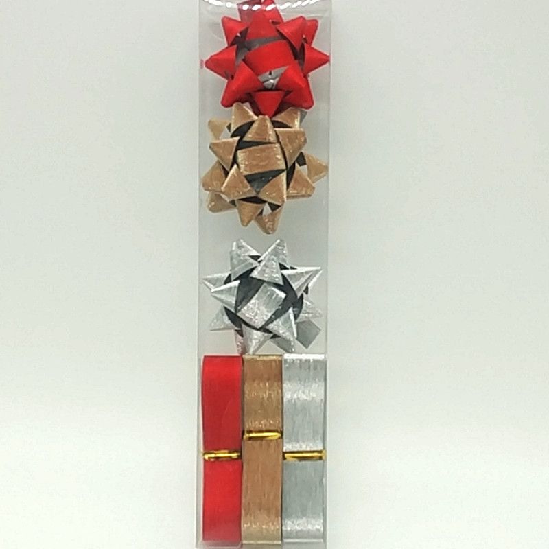 2寸烫金3+3节庆活动装饰星星花 婚礼装饰用品 礼盒包装胶贴花