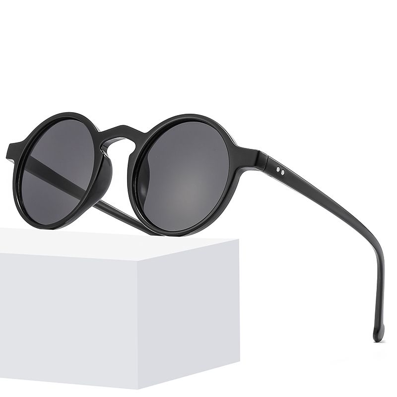 2021新款时尚复古圆框太阳镜 网红同款百搭墨镜个性潮流太阳眼镜