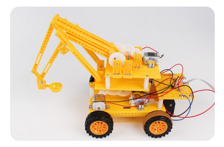科学实验科技制作小发明创客玩具stem材料包线控挖掘机详情图8