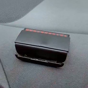 201213汽车临时停车牌手机架 挪车电话车载手机支架 多功能停车卡产品图