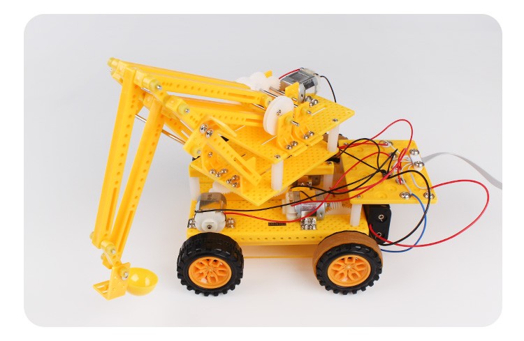 科学实验科技制作小发明创客玩具stem材料包线控挖掘机详情图6