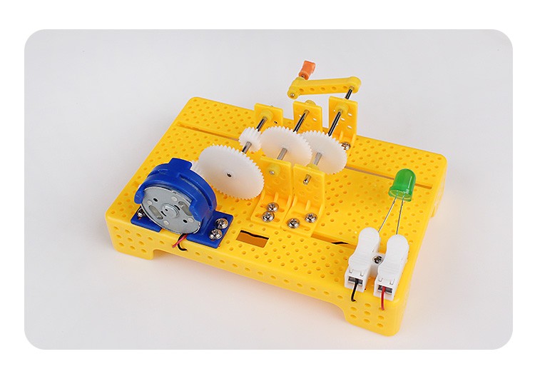 科学实验玩具教学仪器手工科技制作材料包手摇发电机详情图8
