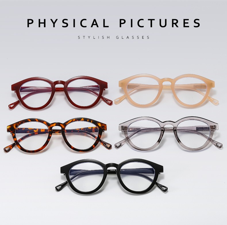 2021 new stylish Korean-style anti-blue light spectacle frame, the same versatile flat light spectacle frame as the Internet celebrity, trendy men's spectacle frame detail image 5