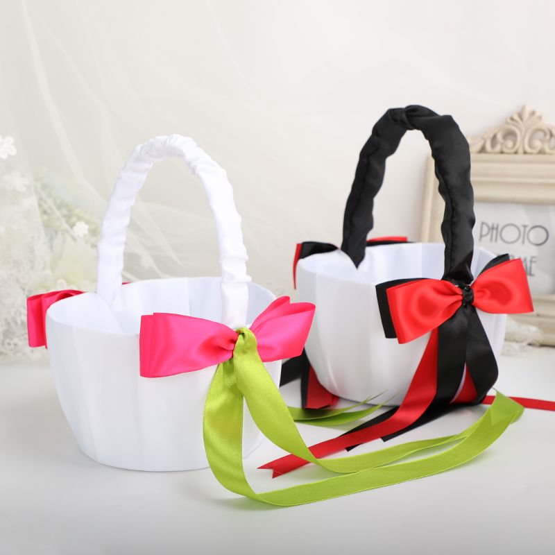 Western-style wedding flower baskets, wedding flower baskets, flower boys scattering flower baskets, wedding supplies