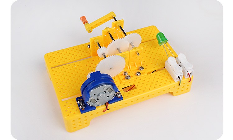 科学实验玩具教学仪器手工科技制作材料包手摇发电机详情图7