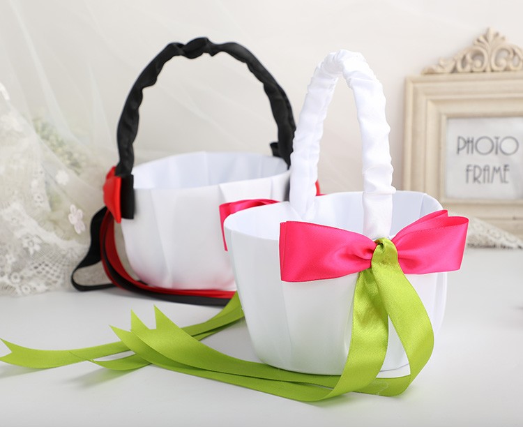 Western-style wedding flower baskets, wedding flower baskets, flower boys scattering flower baskets, wedding supplies detail image 11