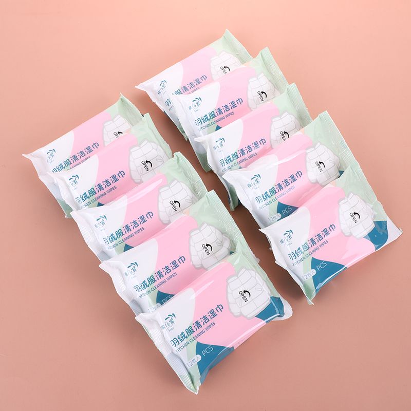 Down jacket cleaning wipes 12 Pump household cleaning clothes no-wash emergency decontamination and oil stain removal washing wipes Down jacket wipes Specification drawing