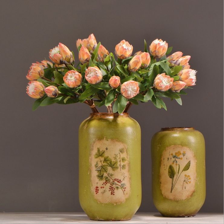 Factory direct sales of wedding artificial flowers, soft furnishings, floral art, wedding artificial hand-held bouquets, artificial flower arrangements, hand-tied little emperor flowers Specification image