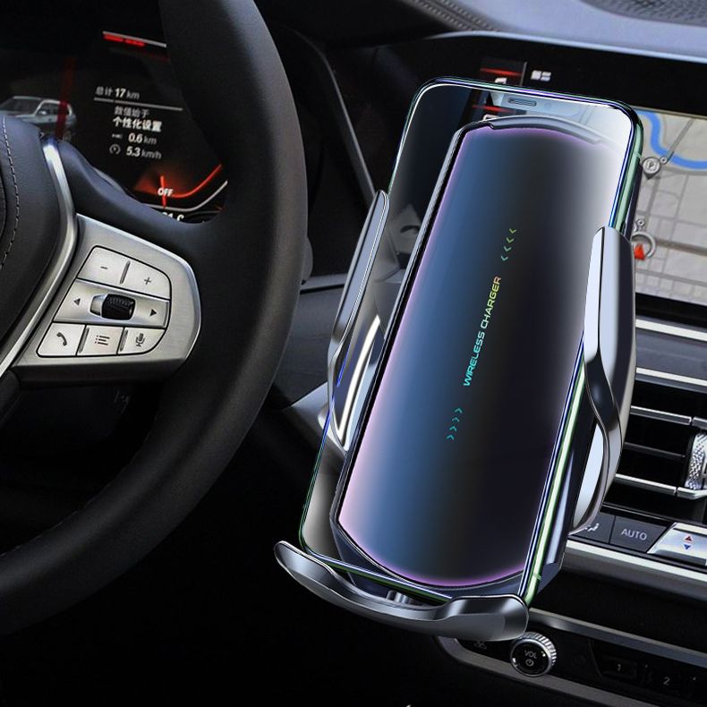 Q2 Automatic induction car wireless charging mobile phone rack Car wireless charging stand magnetic charging DC fast charging