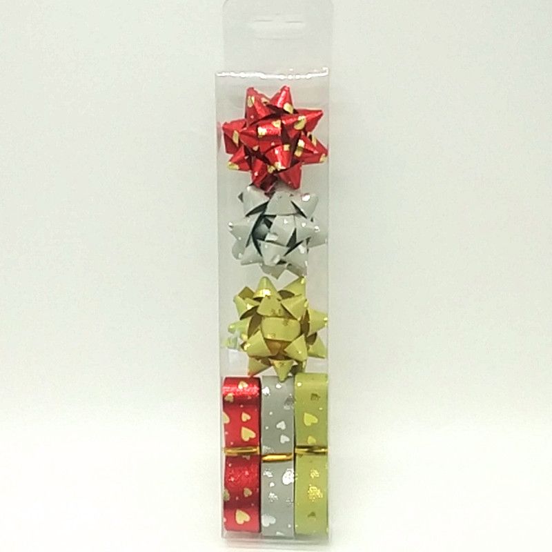 2-inch fit print Heart 3+3 Star Flower Christmas Gift Globe Flower Gift Decorative flower Gift Box Wrapping flower
