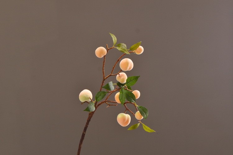 Lanjin Factory offers wholesale and direct sales of artificial flowers, Chinese-style decorative berries, peaches, artificial fruits, and foam artificial peaches detail image 15