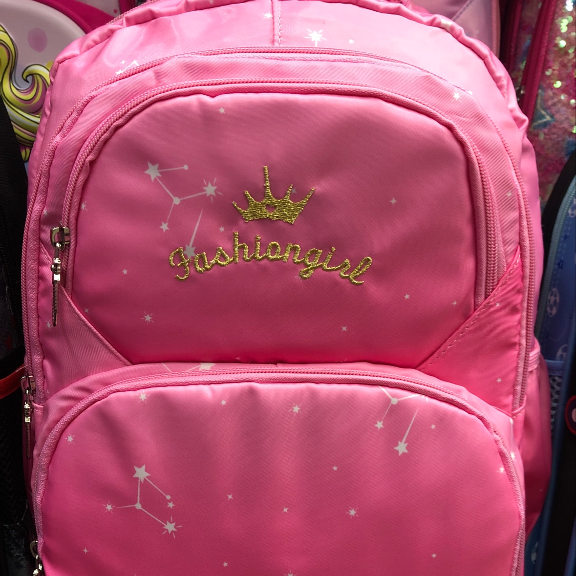 Pink schoolbag