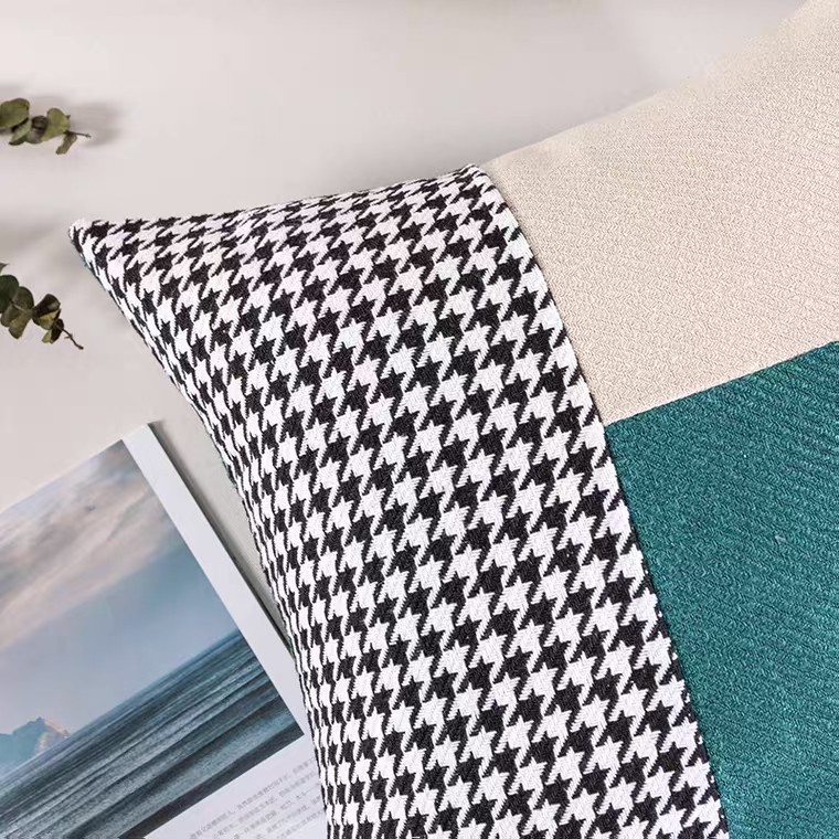 12.22 Live Streaming Special Thousand Bird Grid Patchwork Pillow Cushion (with core) detail image 2
