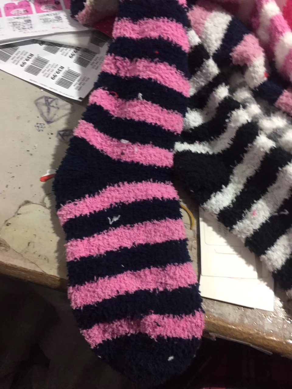 Striped girls' socks