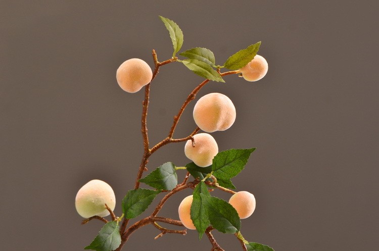 Lanjin Factory offers wholesale and direct sales of artificial flowers, Chinese-style decorative berries, peaches, artificial fruits, and foam artificial peaches detail image 16