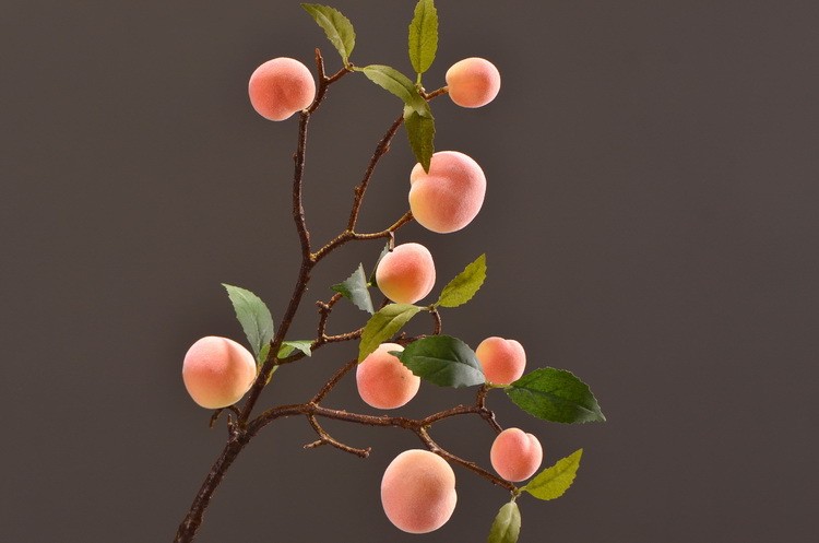 Lanjin Factory offers wholesale and direct sales of artificial flowers, Chinese-style decorative berries, peaches, artificial fruits, and foam artificial peaches detail image 8